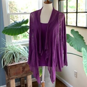 Eileen Fisher tank AND cardigan - two for one!